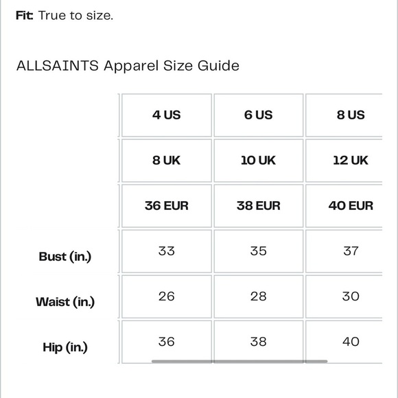 Allsaints Amei Draped Long Sleeve Minidress Size US4 Black - Picture 9 of 9